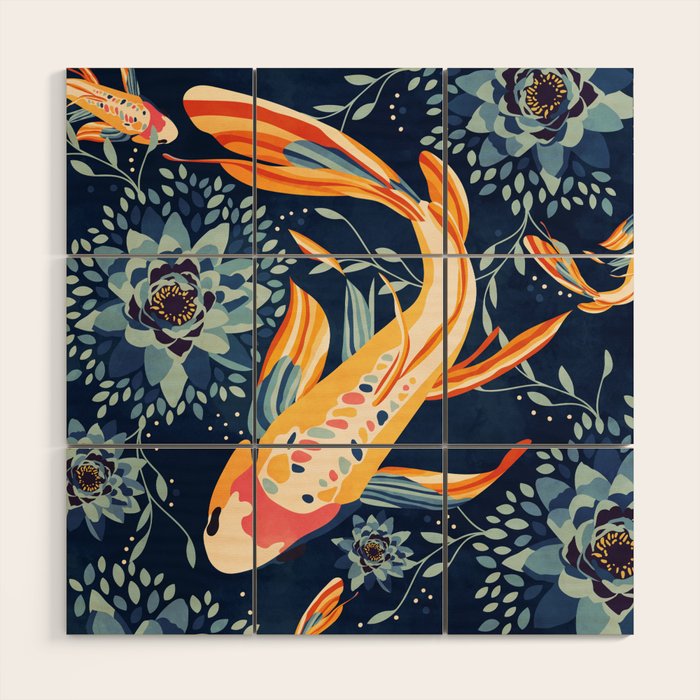 The Lotus Pond Wood Wall Art Gallery Image 1