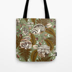 Mushrooms in moon forest G Tote Bag Gallery Image 1