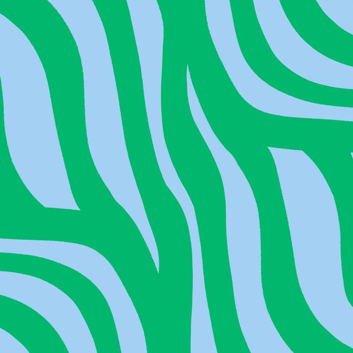 Wavy Zebra Green Coffee Mug Gallery Image 2