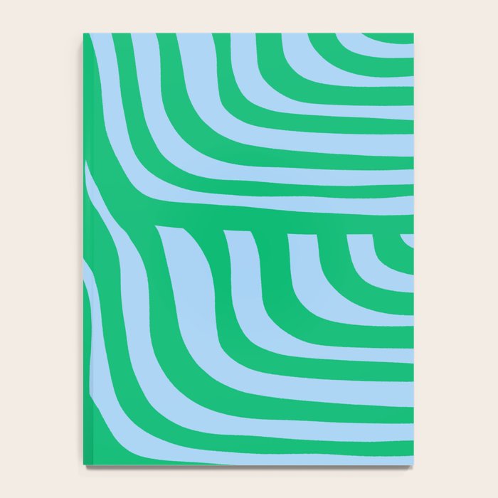 Wavy Zebra Green Notebook Gallery Image 4