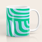 Wavy Zebra Green Coffee Mug Gallery Image 1