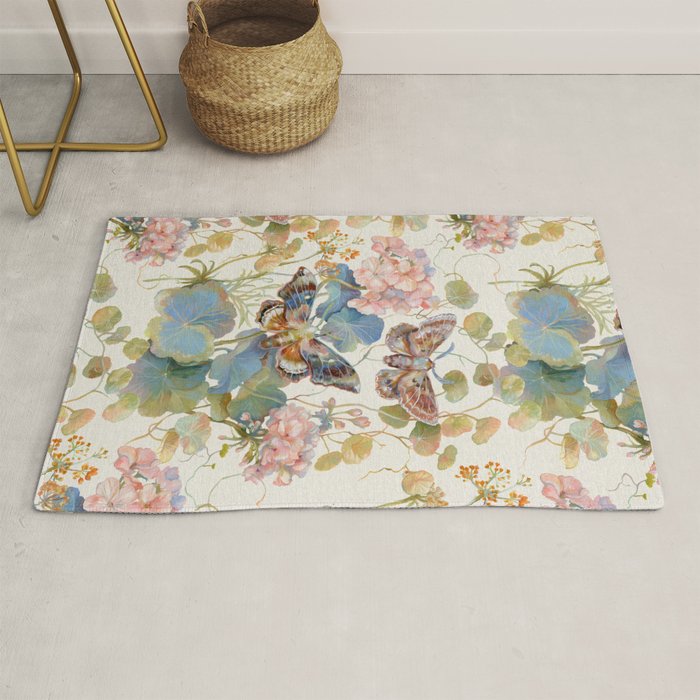Geranium Moths Rug Gallery Image 1