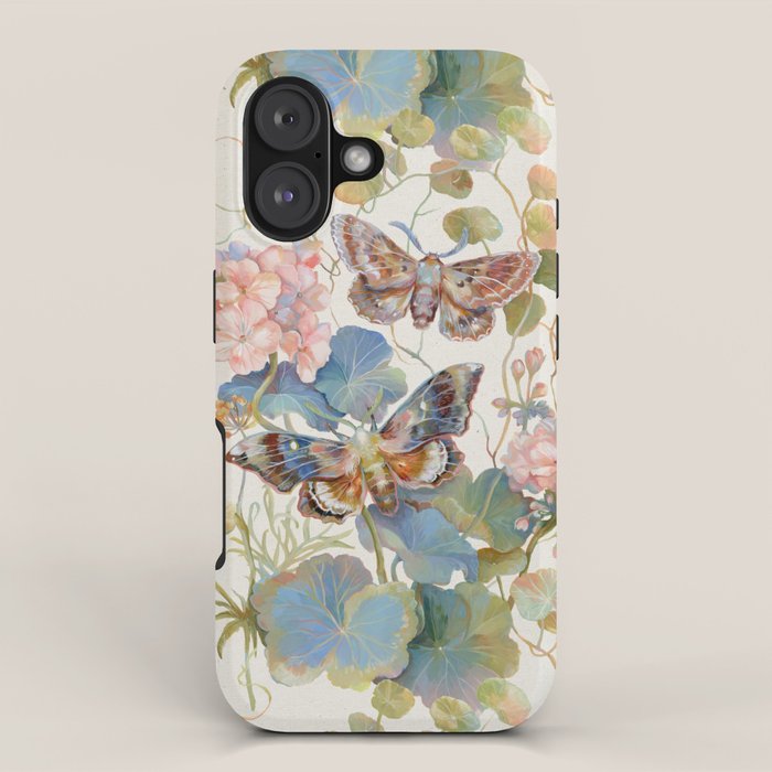 Geranium Moths iPhone Case Gallery Image 1