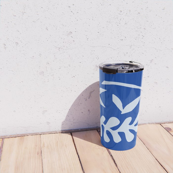 Chathams Blue Collage: Paper Cutouts Matisse Edition  Travel Mug Gallery Image 4