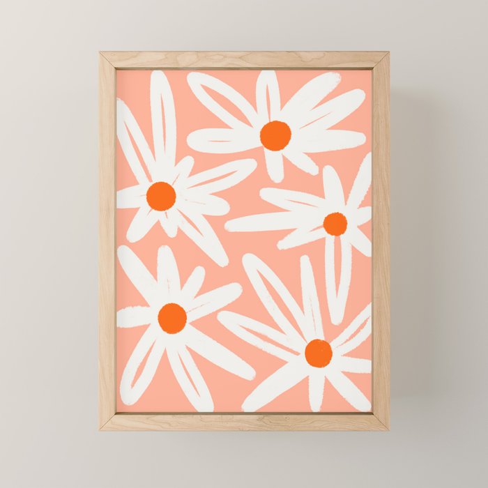 Happy Daisies Mini Art Print Gallery Image 1