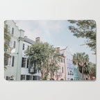 Rainbow Row No. 1 Colorful Charleston Photography Cutting Board Gallery Image 1