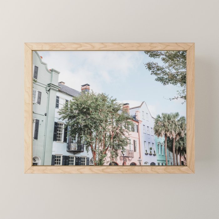 Rainbow Row No. 1 Colorful Charleston Photography Mini Art Print Gallery Image 1