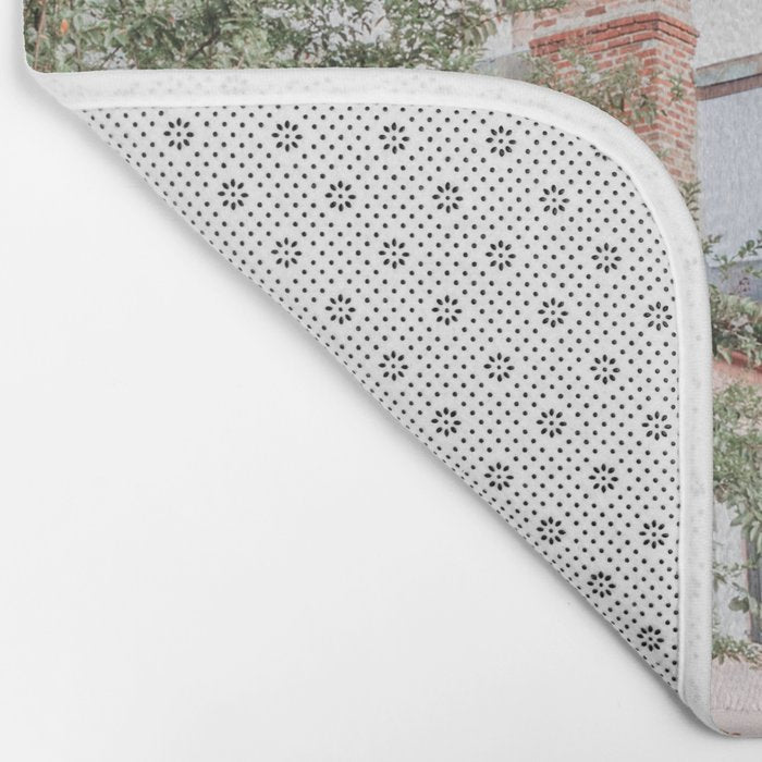 Rainbow Row No. 1 Colorful Charleston Photography Bath Mat Gallery Image 2