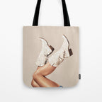 These Boots - Neutral Glitter II / Beige Tote Bag Gallery Image 1