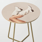 These Boots - Neutral Glitter II / Beige Side Table Gallery Image 2