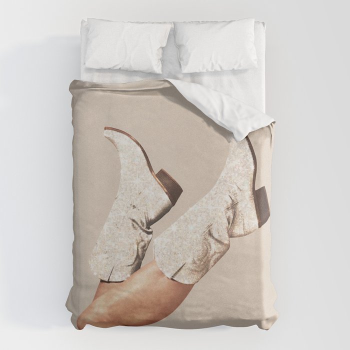 These Boots - Neutral Glitter II / Beige Duvet Cover Gallery Image 6