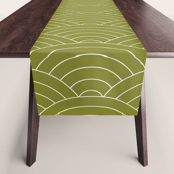 Waves (Matcha) Table Runner Gallery Image 1
