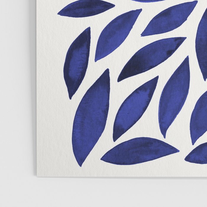 Diamond Leaves â Navy Poster Gallery Image 3