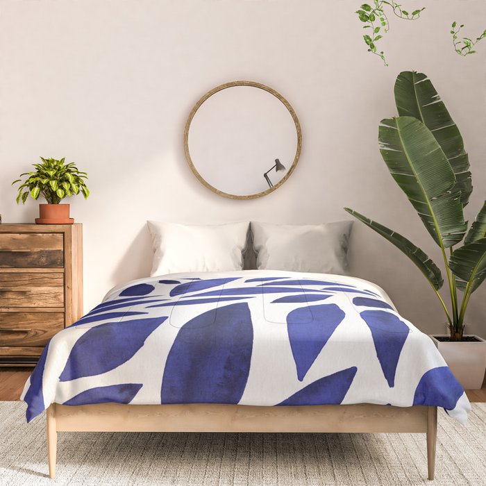 Diamond Leaves â Navy Comforter Gallery Image 3