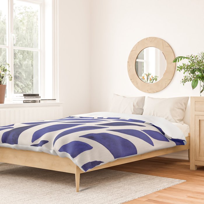 Diamond Leaves â Navy Duvet Cover Gallery Image 2