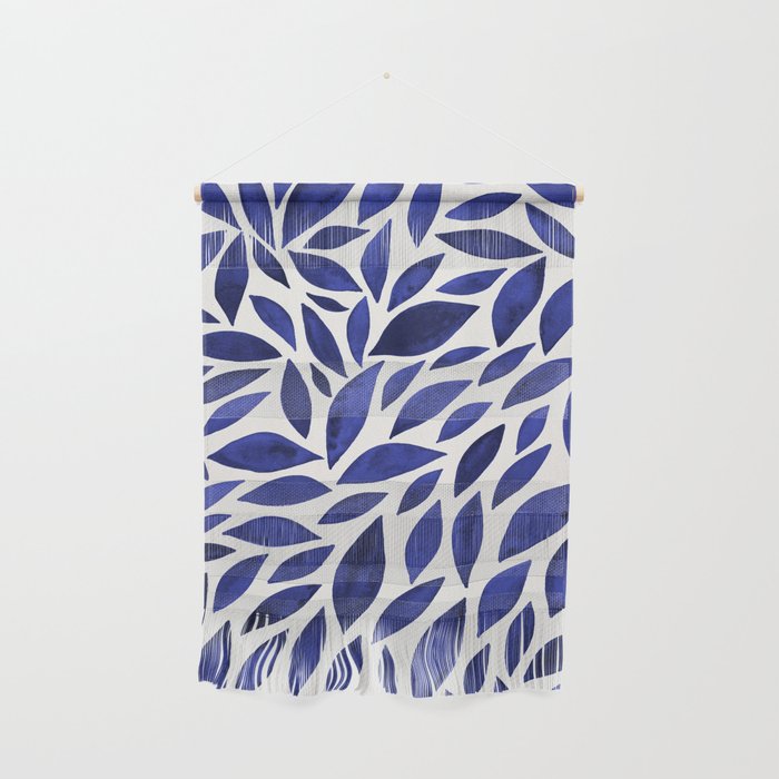 Diamond Leaves â Navy Wall Hanging Gallery Image 1