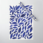 Diamond Leaves â Navy Wrapping Paper Gallery Image 1