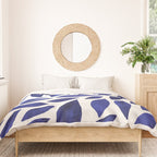 Diamond Leaves â Navy Duvet Cover Gallery Image 3