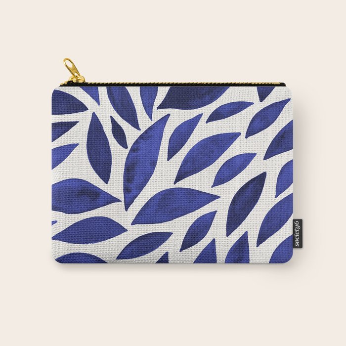 Diamond Leaves â Navy Carry All Pouch Gallery Image 1