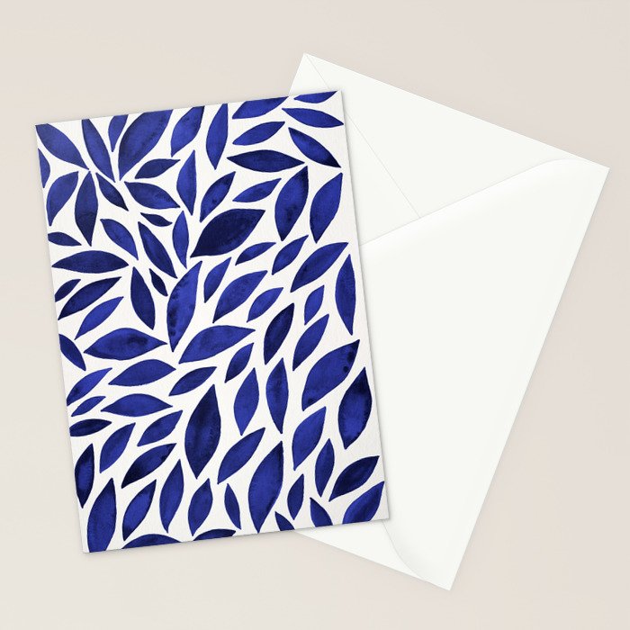 Diamond Leaves â Navy Stationery Card Gallery Image 2