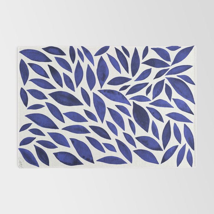 Diamond Leaves â Navy Rug Gallery Image 2