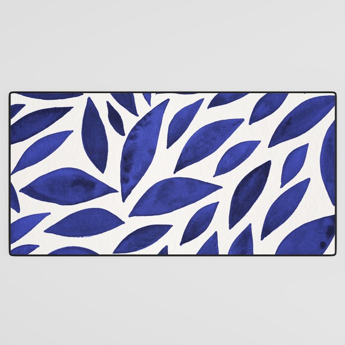 Diamond Leaves â Navy Desk Mat Gallery Image 3
