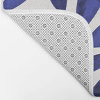 Diamond Leaves â Navy Bath Mat Gallery Image 2