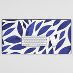 Diamond Leaves â Navy Desk Mat Gallery Image 1