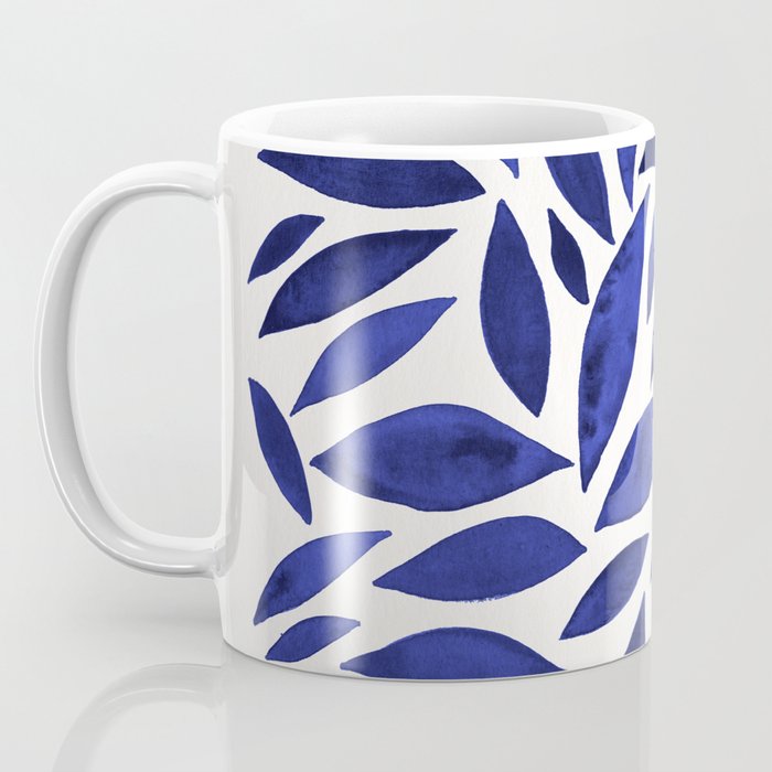 Diamond Leaves â Navy Coffee Mug Gallery Image 3
