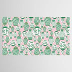 Chinoiserie Jars (Pink) Tablecloth Gallery Image 2