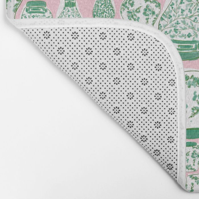 Chinoiserie Jars (Pink) Bath Mat Gallery Image 2
