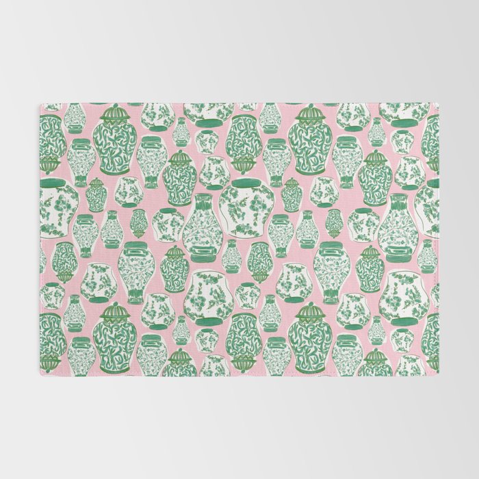 Chinoiserie Jars (Pink) Rug Gallery Image 2