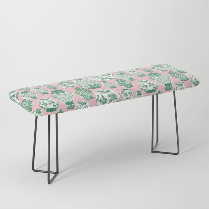 Chinoiserie Jars (Pink) Bench Gallery Image 1