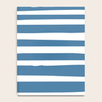 Ocean Stripes, Abstract, Blue and White, Striped Pattern Notebook Gallery Image 4