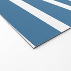 Ocean Stripes, Abstract, Blue and White, Striped Pattern Welcome Mat Gallery Image 2