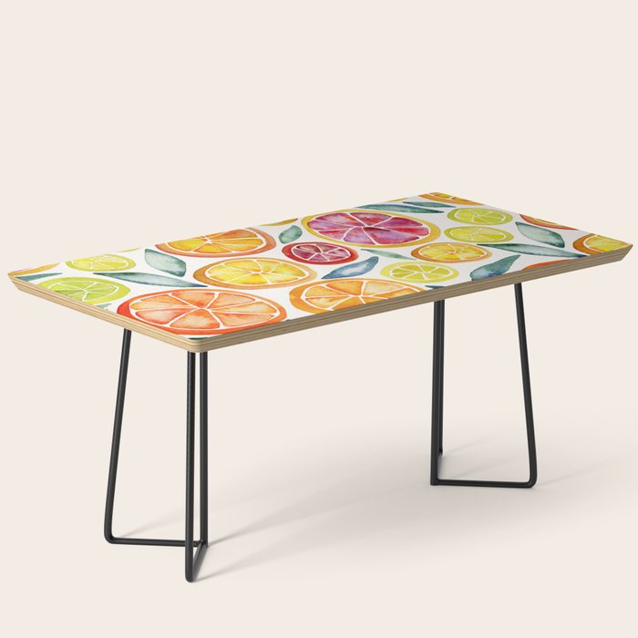 Sliced Citrus Watercolor Coffee Table Gallery Image 1