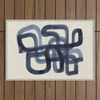 Blue Butterfly  Outdoor Rug Gallery Image 1