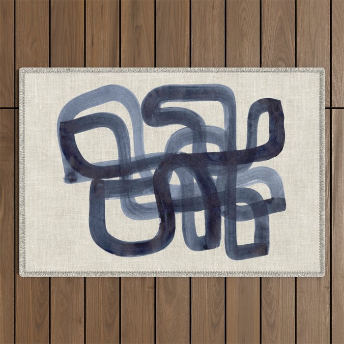 Blue Butterfly  Outdoor Rug Gallery Image 1