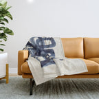 Blue Butterfly  Throw Blanket Gallery Image 1