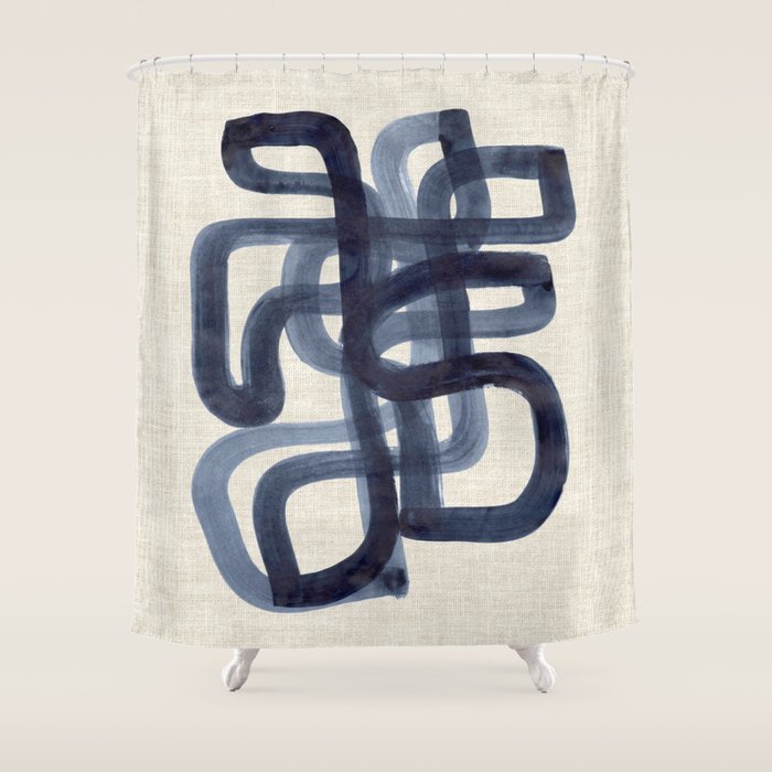 Blue Butterfly  Shower Curtain Gallery Image 1