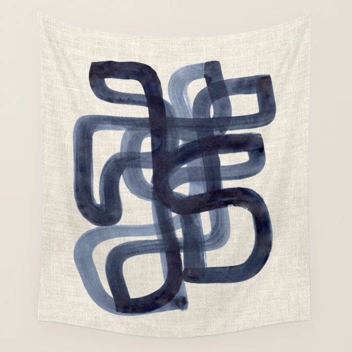 Blue Butterfly  Wall Tapestry Gallery Image 1
