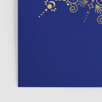 Sacred Lotus Mandala - Navy & Gold Palette Poster Gallery Image 3