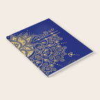 Sacred Lotus Mandala - Navy & Gold Palette Notebook Gallery Image 2
