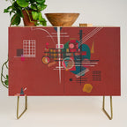 Dumpfes Rot, No.400 by Wassily Kandinsky, 1927 Credenza Gallery Image 1
