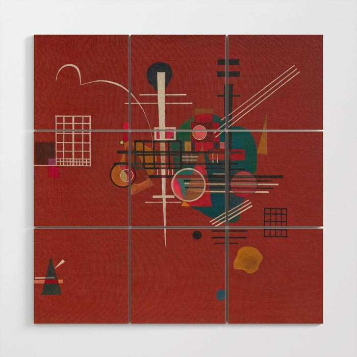 Dumpfes Rot, No.400 by Wassily Kandinsky, 1927 Wood Wall Art Gallery Image 1