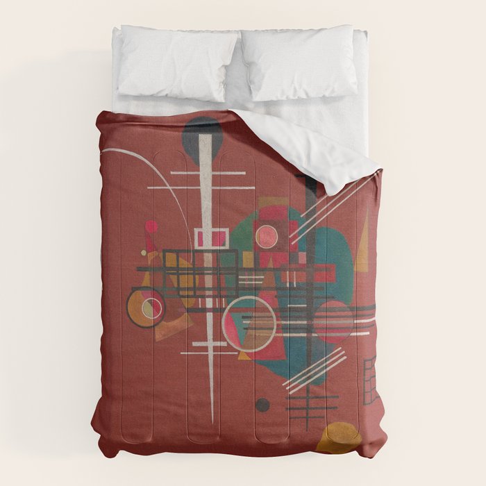 Dumpfes Rot, No.400 by Wassily Kandinsky, 1927 Comforter Gallery Image 6
