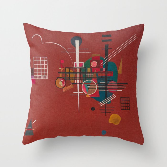Dumpfes Rot, No.400 by Wassily Kandinsky, 1927 Throw Pillow Gallery Image 1