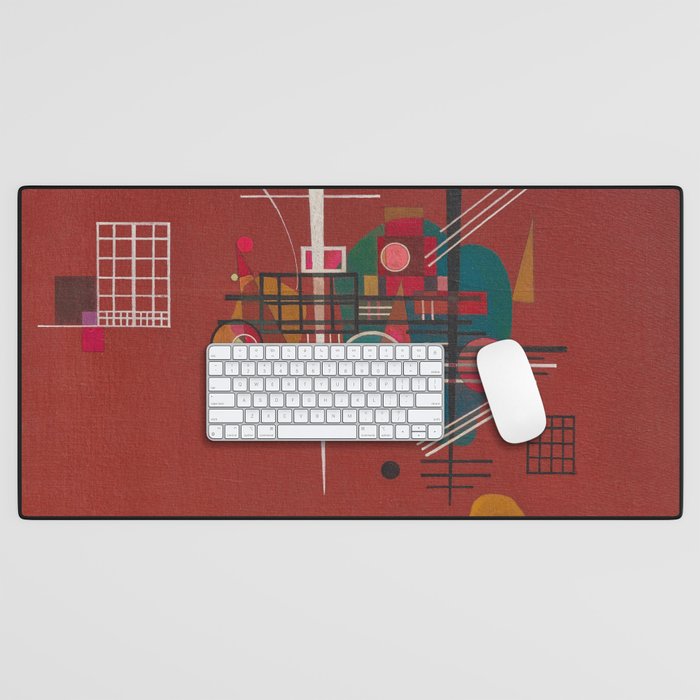 Dumpfes Rot, No.400 by Wassily Kandinsky, 1927 Desk Mat Gallery Image 1