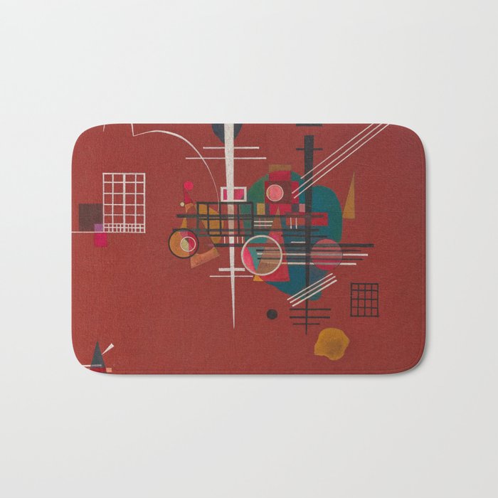 Dumpfes Rot, No.400 by Wassily Kandinsky, 1927 Bath Mat Gallery Image 1