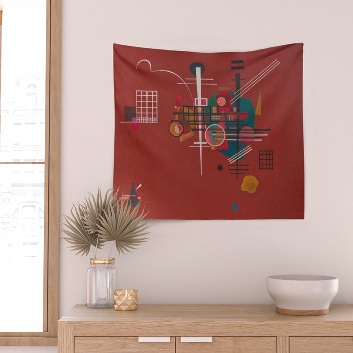 Dumpfes Rot, No.400 by Wassily Kandinsky, 1927 Wall Tapestry Gallery Image 2